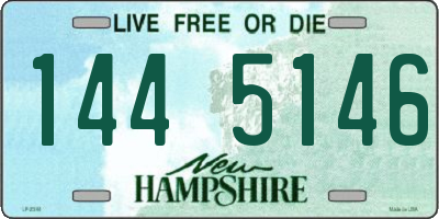 NH license plate 1445146