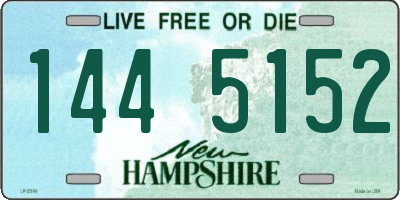 NH license plate 1445152