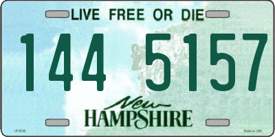 NH license plate 1445157