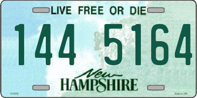 NH license plate 1445164