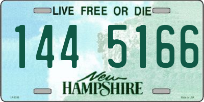 NH license plate 1445166