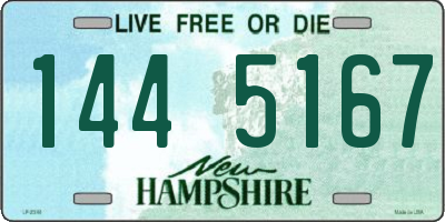 NH license plate 1445167