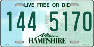 NH license plate 1445170