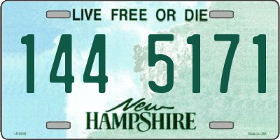 NH license plate 1445171