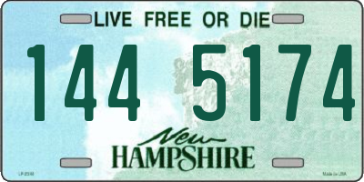 NH license plate 1445174