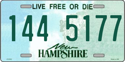 NH license plate 1445177