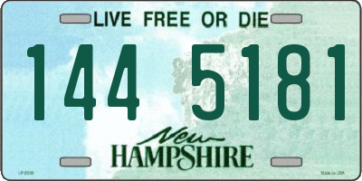 NH license plate 1445181