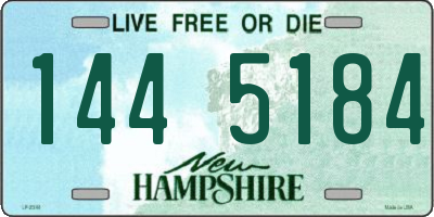 NH license plate 1445184