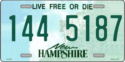 NH license plate 1445187