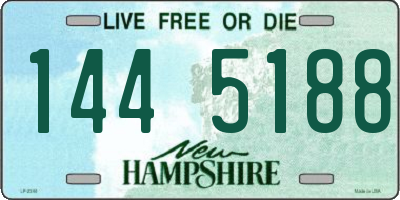 NH license plate 1445188