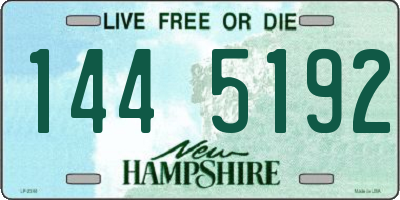 NH license plate 1445192