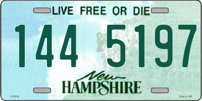 NH license plate 1445197