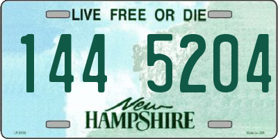 NH license plate 1445204