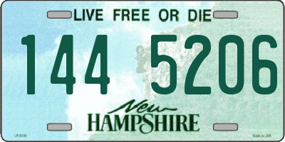 NH license plate 1445206
