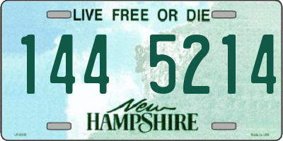 NH license plate 1445214