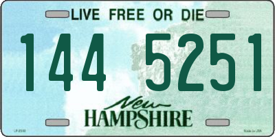 NH license plate 1445251