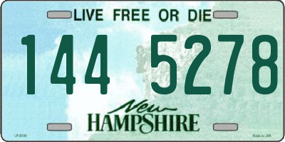 NH license plate 1445278