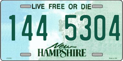 NH license plate 1445304