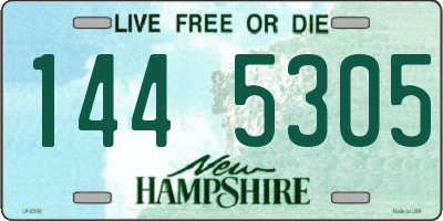 NH license plate 1445305