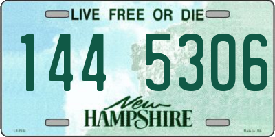 NH license plate 1445306