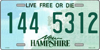 NH license plate 1445312