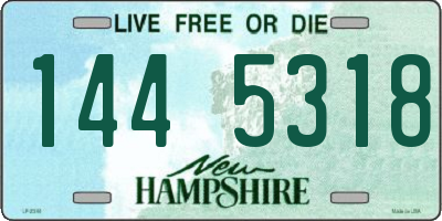 NH license plate 1445318