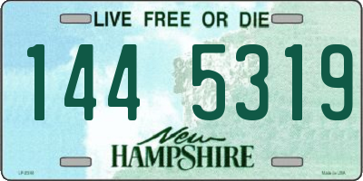 NH license plate 1445319