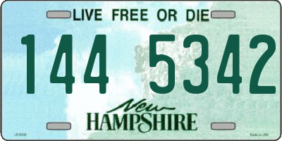 NH license plate 1445342