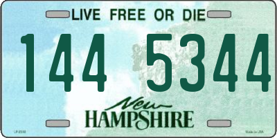 NH license plate 1445344