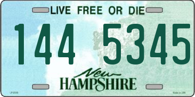 NH license plate 1445345