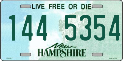 NH license plate 1445354
