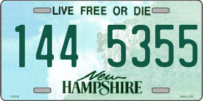 NH license plate 1445355