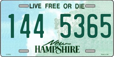NH license plate 1445365