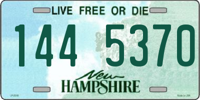 NH license plate 1445370
