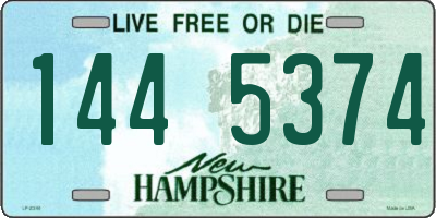 NH license plate 1445374