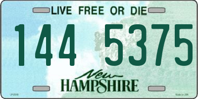 NH license plate 1445375