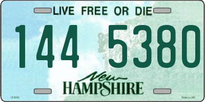 NH license plate 1445380