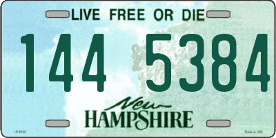 NH license plate 1445384