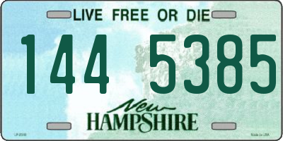 NH license plate 1445385