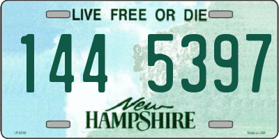 NH license plate 1445397