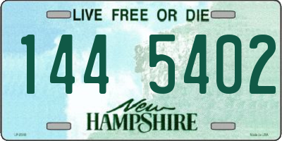 NH license plate 1445402