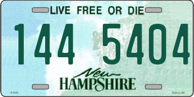 NH license plate 1445404