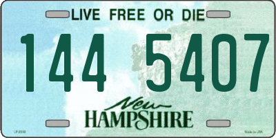 NH license plate 1445407
