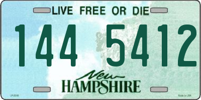 NH license plate 1445412