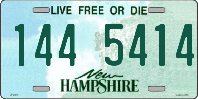 NH license plate 1445414
