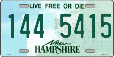 NH license plate 1445415