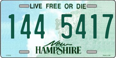 NH license plate 1445417