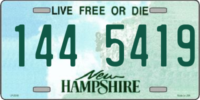 NH license plate 1445419