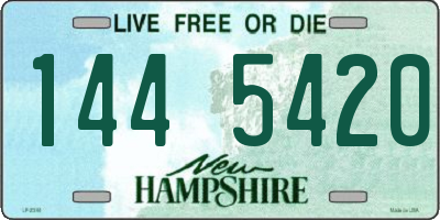 NH license plate 1445420