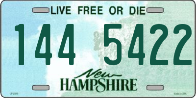 NH license plate 1445422